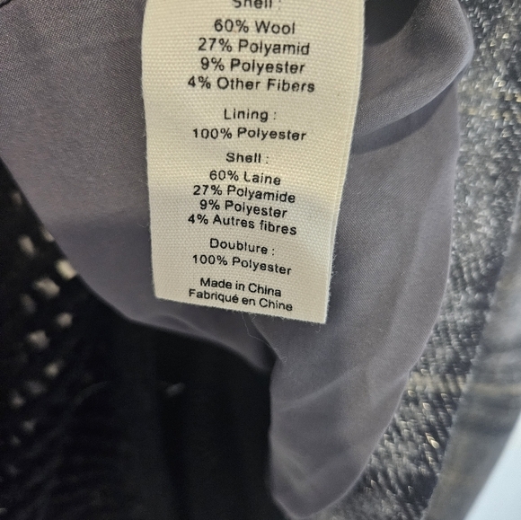 L'Agence Tweed Pattern Blazer SZ 12 - Picture 5 of 7